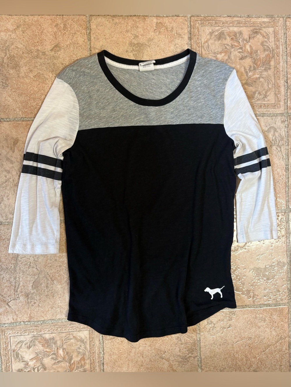 Pink Victoria’s Secret 3/4 sleeve shirt